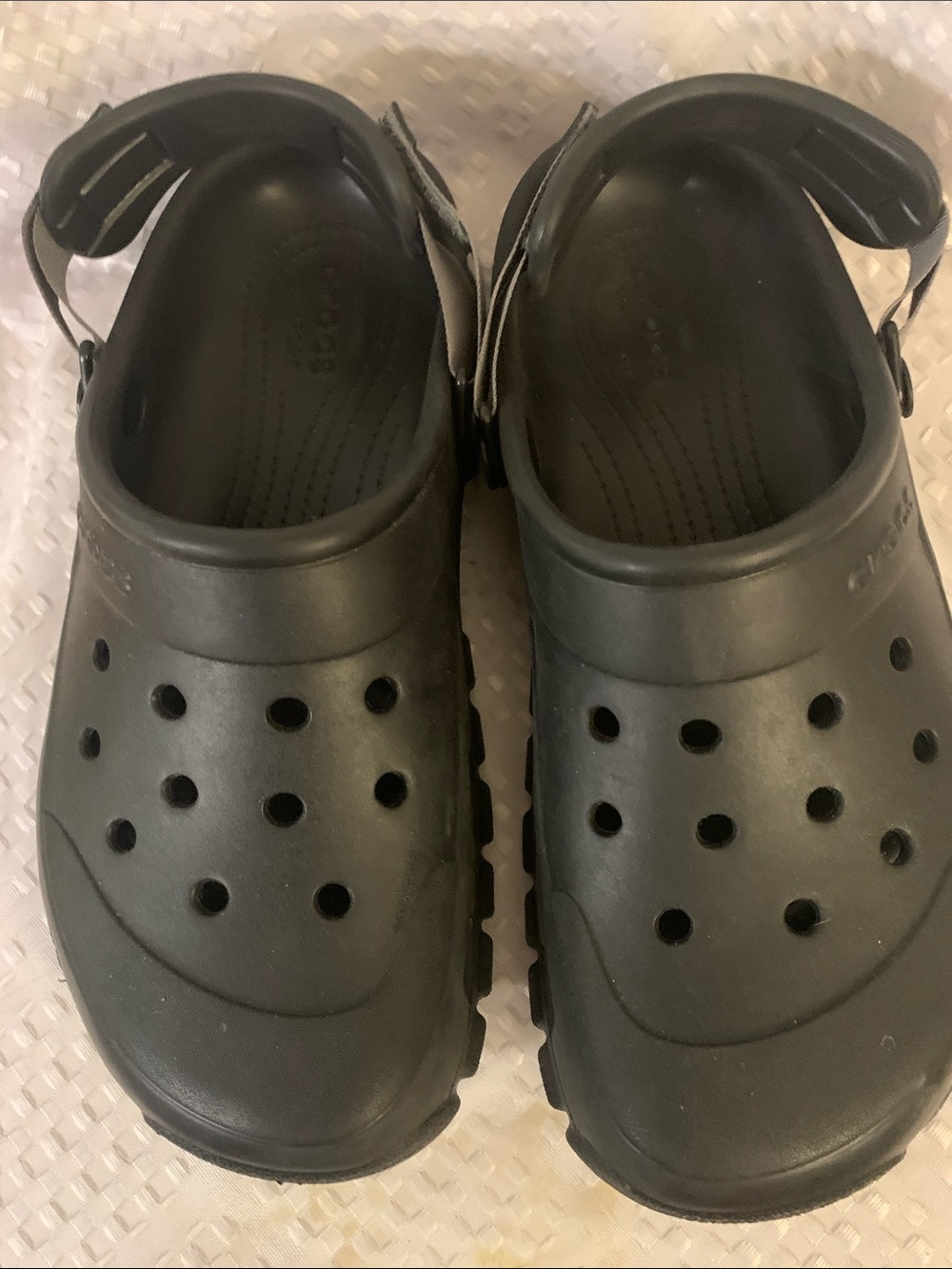 CROCS black unisex Off-road sports clogs, men’s size 8 or women’s size 10. NWOT